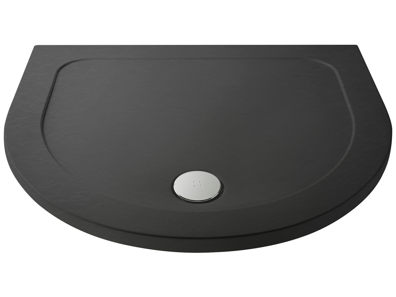 Nuie Pearlstone D Shape Slimline Quadrant Shower Tray - 40mm High - 1050 x 925mm