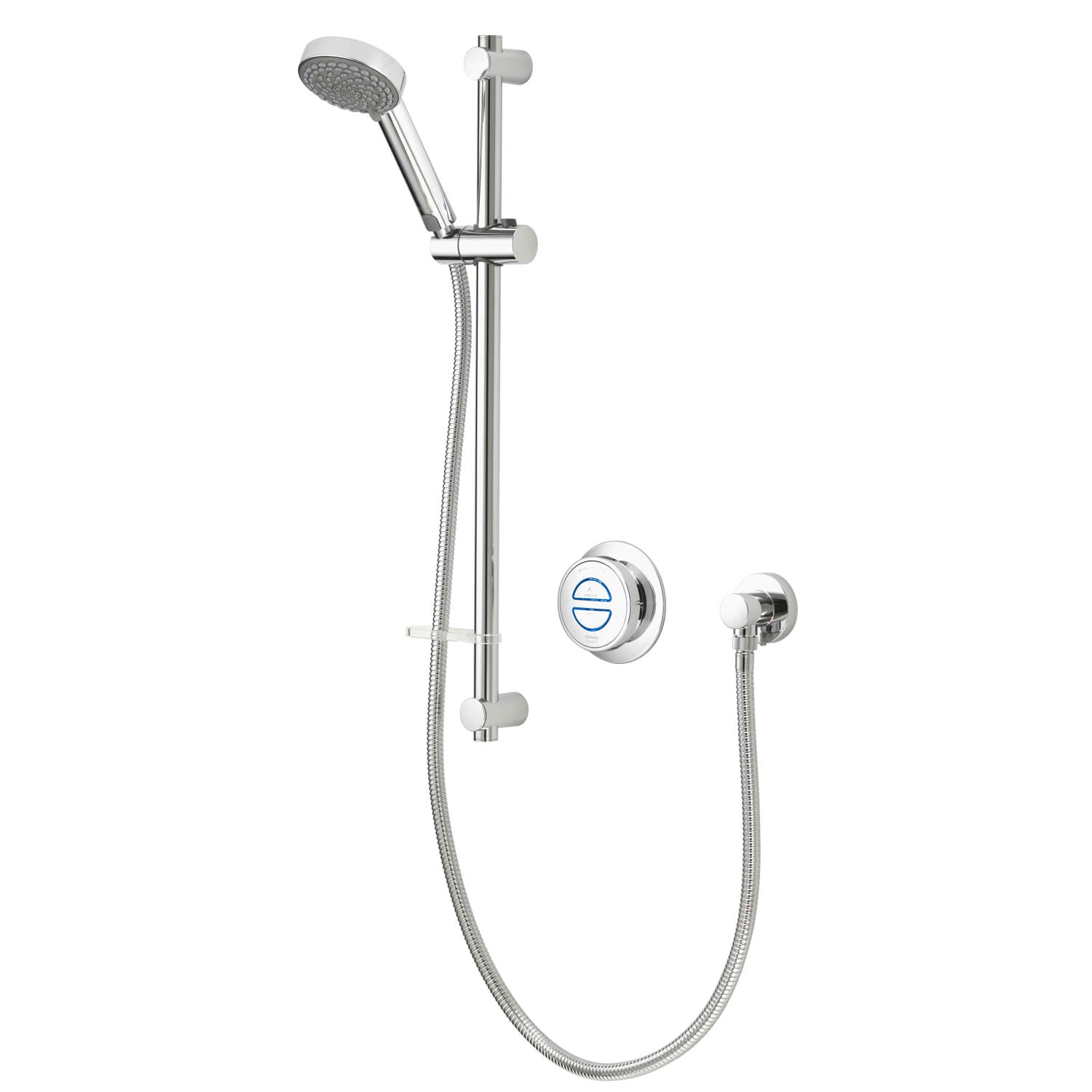 Aqualisa Quartz Classic Smart Concealed Shower With Slide Rail Kit