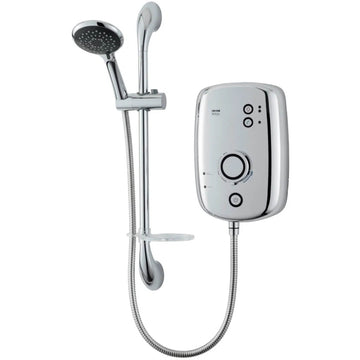 Triton Kito Electric Shower with Slide Rail Kit - A-Rated - Chrome
