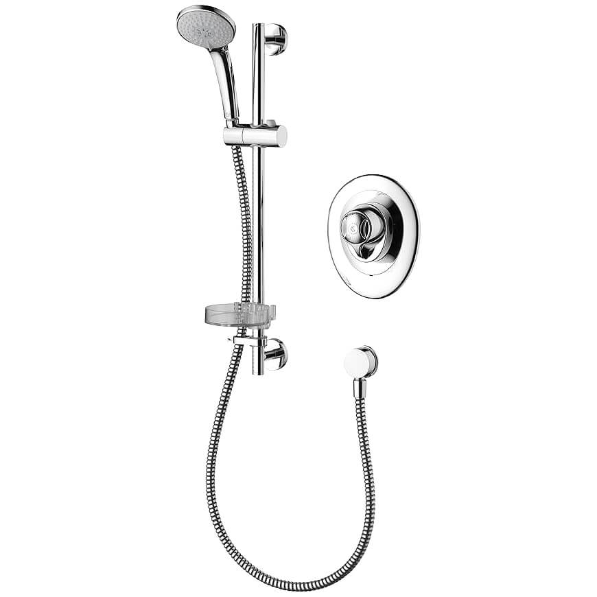 Ideal Standard CTV Chrome Built-In Thermostatic Shower Mixer Valve with Slide Rail Kit
