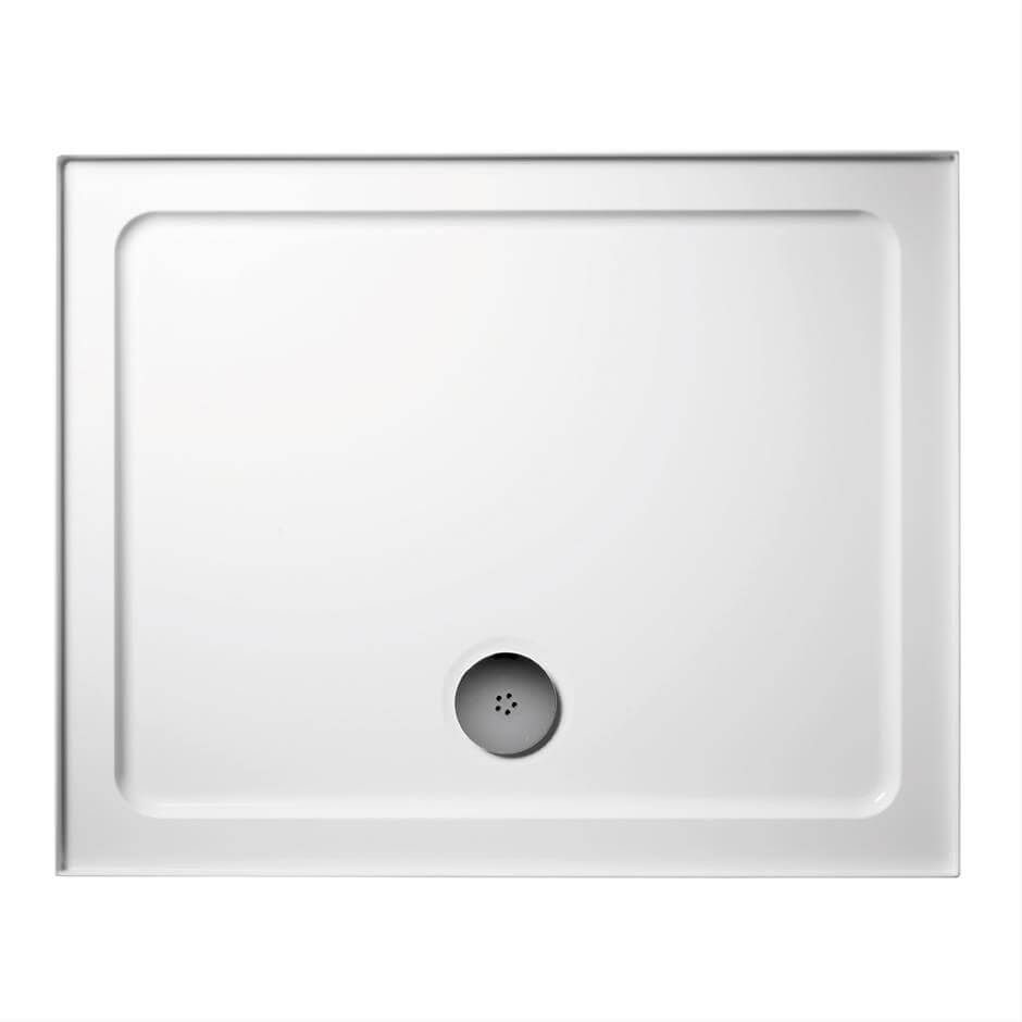 Ideal Standard Simplicity Low Profile White Rectangular Shower Tray with Waste - ABS Acrylic-Capped