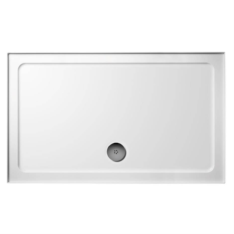 Ideal Standard Simplicity Low Profile White Rectangular Shower Tray with Waste - ABS Acrylic-Capped