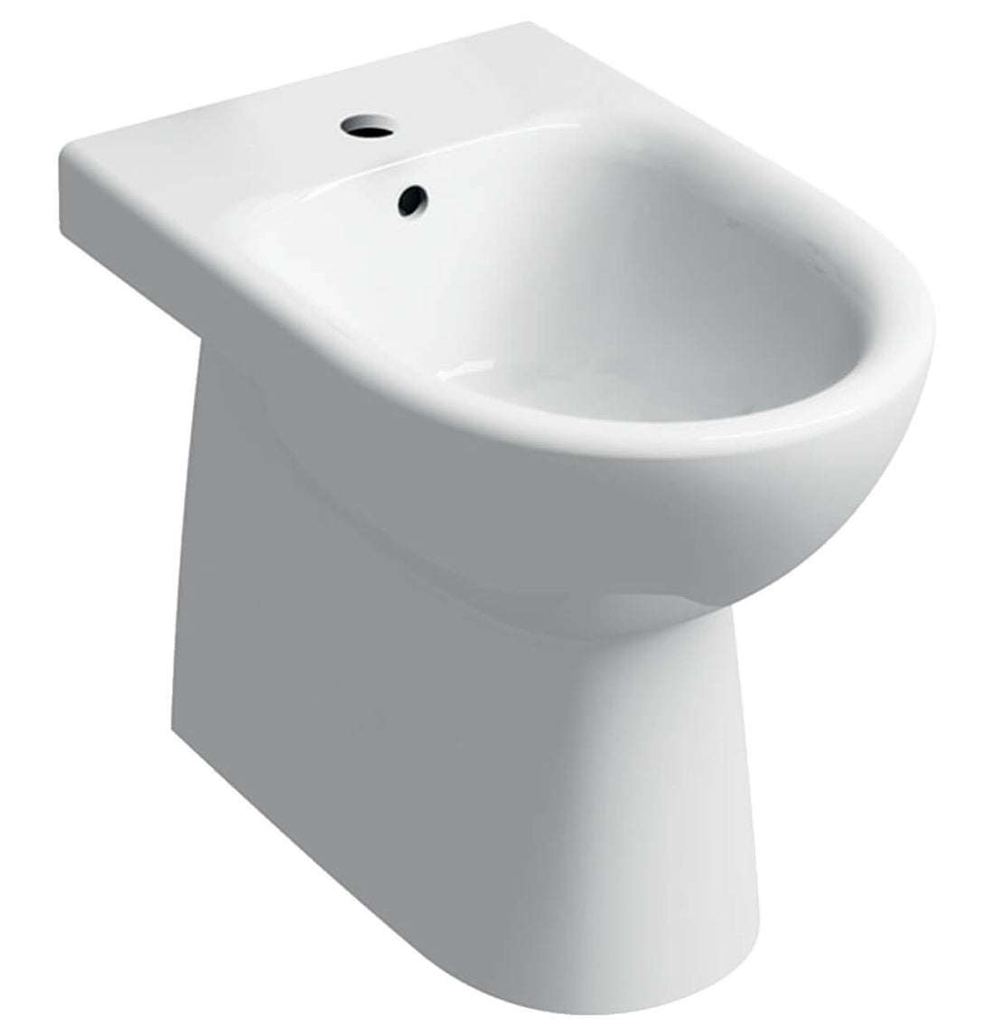 Contemporary Geberit Selnova back-to-wall bidet with 530mm projection, installed in a modern bathroom setting.