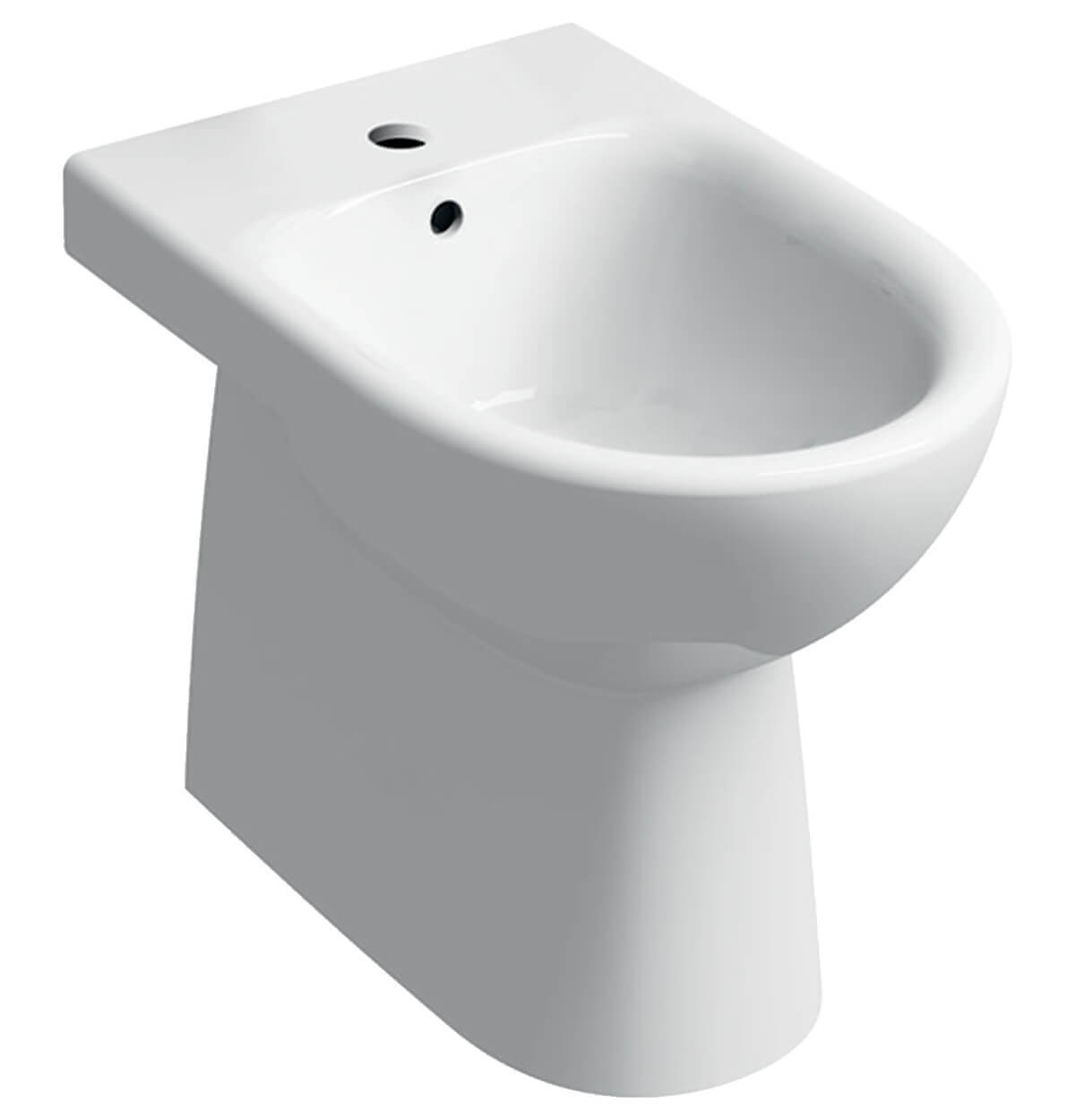 Contemporary Geberit Selnova back-to-wall bidet with 530mm projection, installed in a modern bathroom setting.
