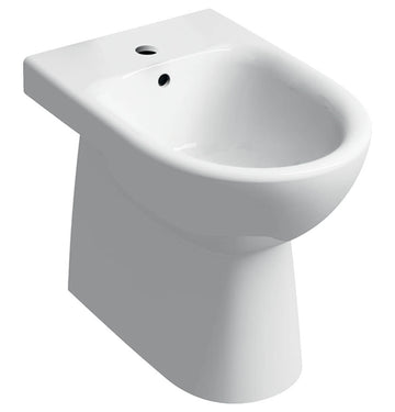 Contemporary Geberit Selnova back-to-wall bidet with 530mm projection, installed in a modern bathroom setting.