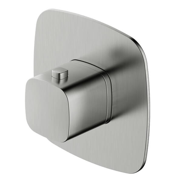 Rak Petit Square Concealed Thermostatic Shower Valve - 1 Outlet - 1 Control - Knob Handle