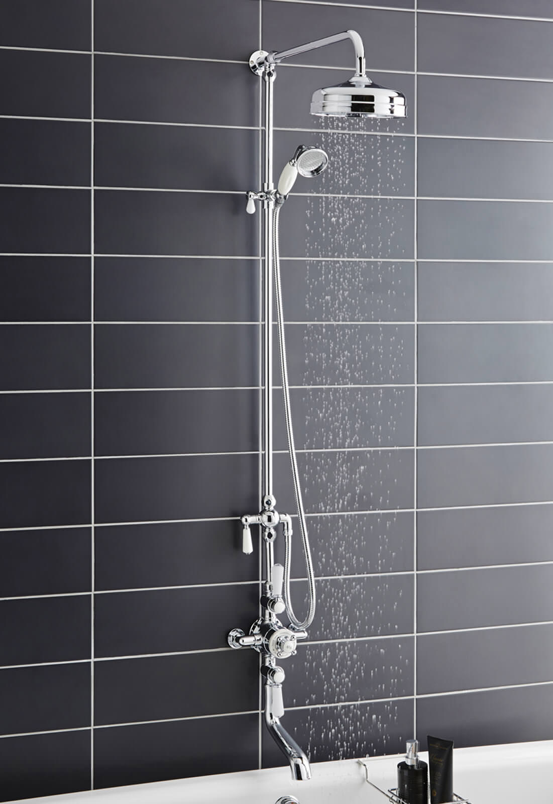 Hudson Reed Topaz Traditional Exposed Thermostatic Shower Valve - 3 Control