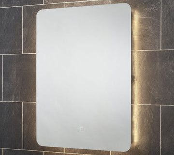 Sensio Reagan Rectangular LED Backlit Demister Mirror - Concealed Shaver Sockets - 600 x 800mm