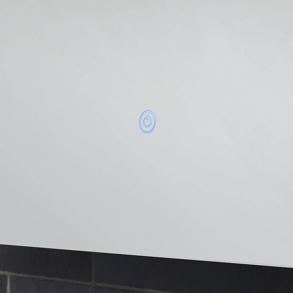 Sensio Reagan Rectangular LED Backlit Demister Mirror - Concealed Shaver Sockets - 600 x 800mm