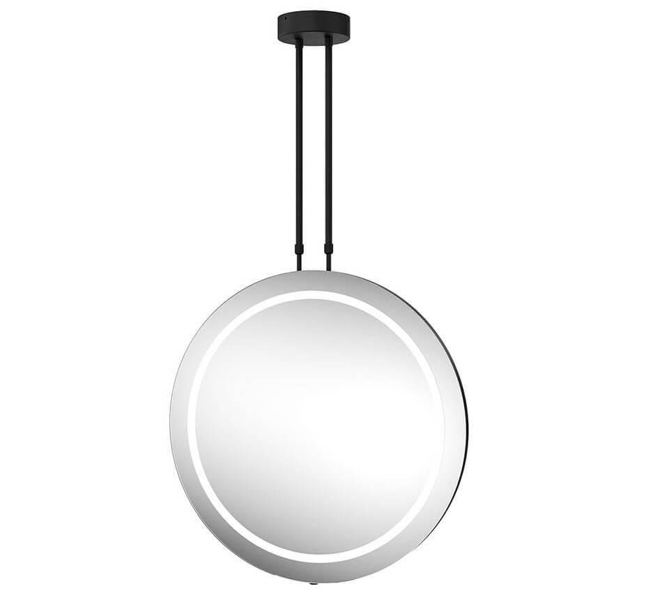 Sensio Ivy Round Hanging Frontlit Illuminated Mirror - Double Sided Framed - 600 x 600mm