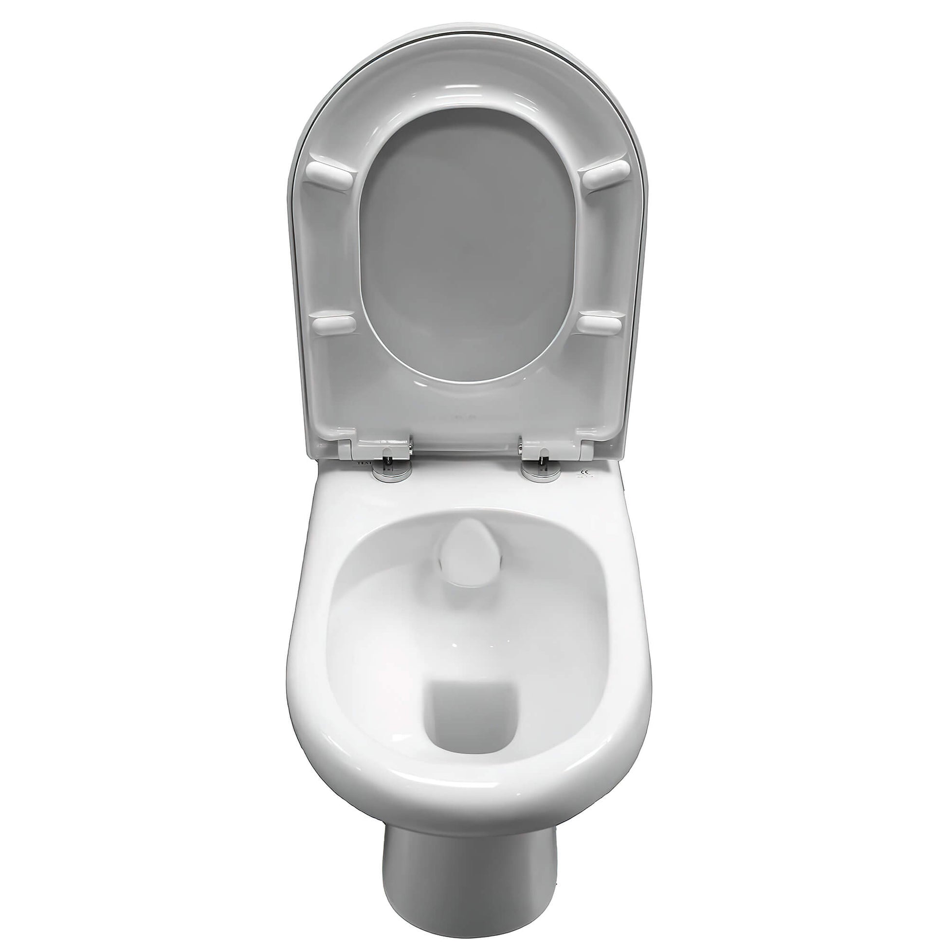 Rakus Compact Deluxe full access rimless close-coupled toilet with cistern, 365x625mm, shown in a modern bathroom setting.