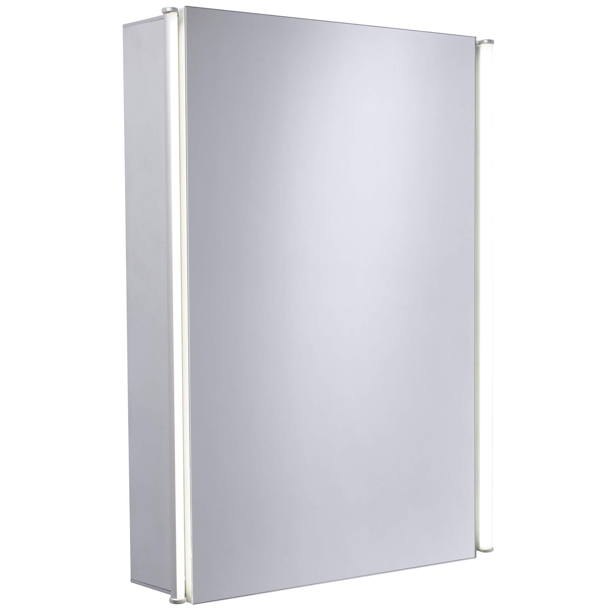 Tavistock Rectangular Aluminium Mirrored Cabinet with LED Light - 440 x 650mm - Tuskan Tiles