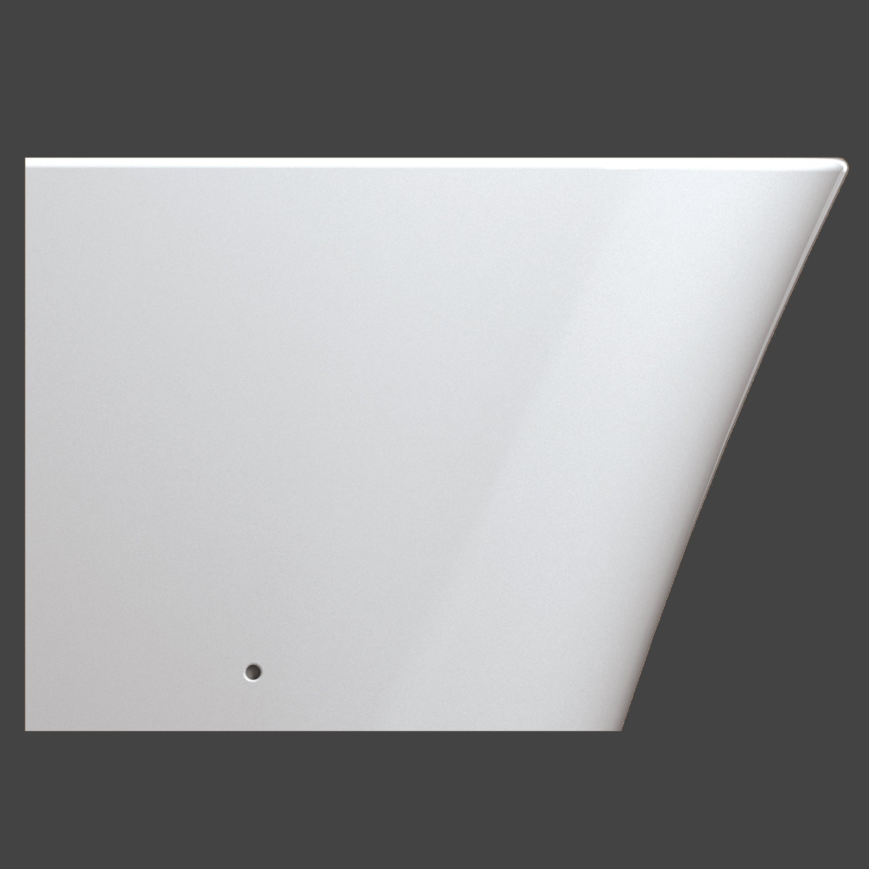 Contemporary white bidet with back-to-wall design and 550mm projection from IMEX Arco collection, installed in modern bathroom.
