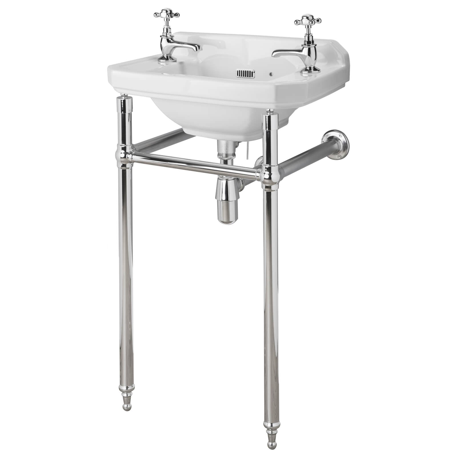 Hudson Reed Richmond Chrome Adjustable Washstand