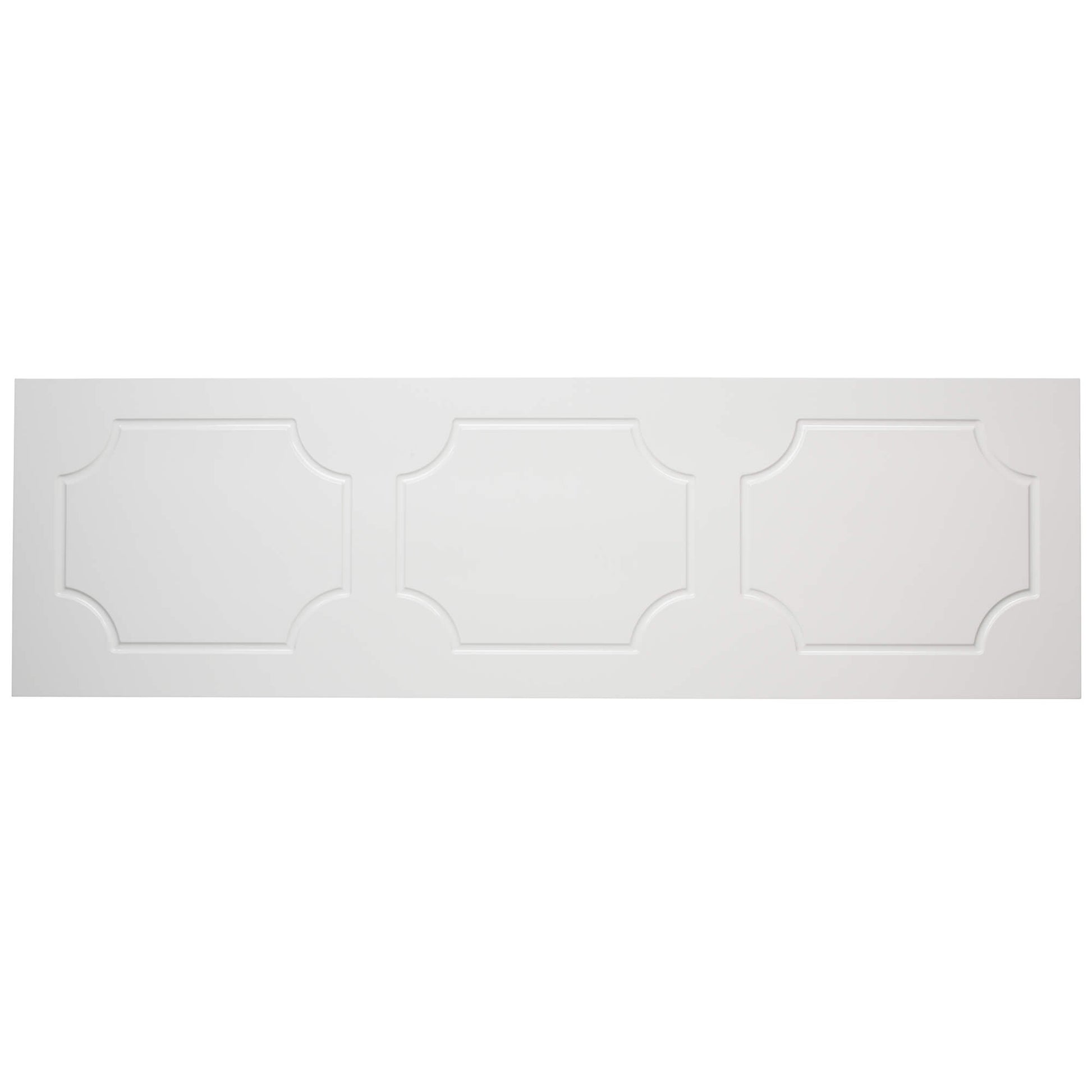 Tavistock Milton traditional white front bath panel by Tuskan Tiles, waterproof and designed for classic bathroom decor.