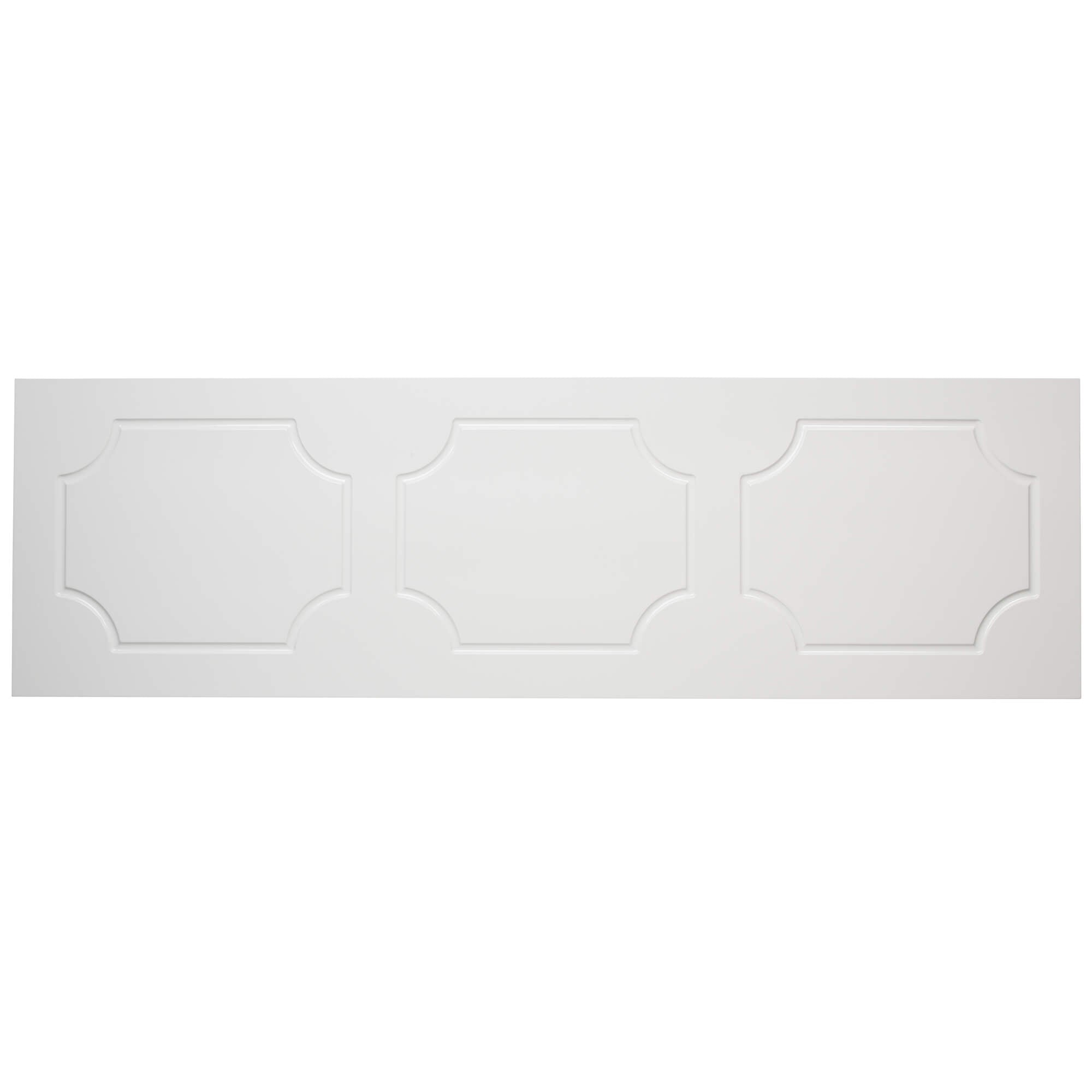 Tavistock Milton traditional white front bath panel by Tuskan Tiles, waterproof and designed for classic bathroom decor.