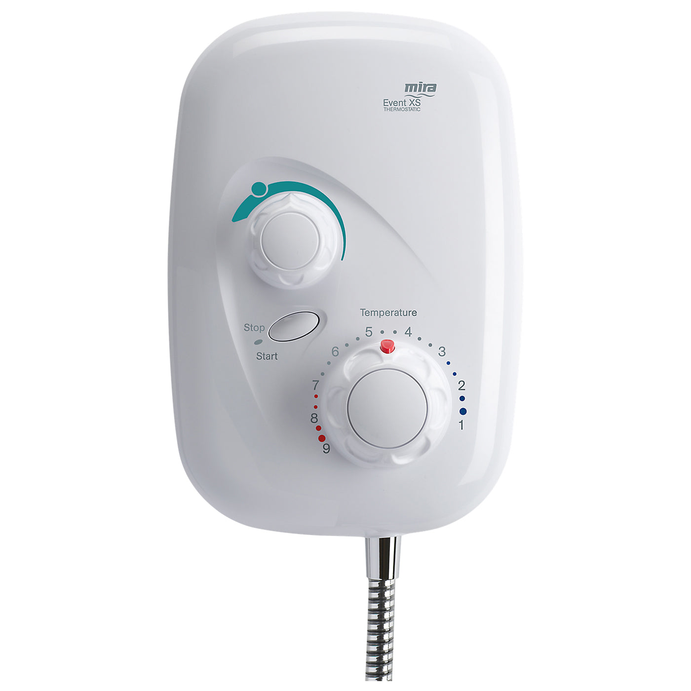 Mira Event XS Thermostatic Power Shower White And Chrome