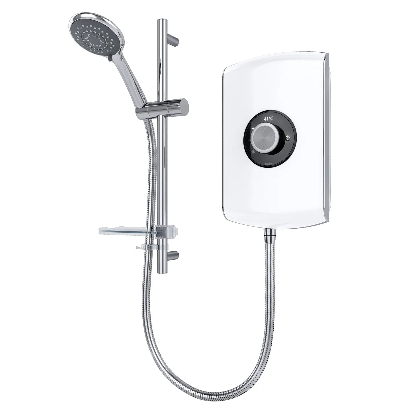 Triton Amore Touch Control Electric Shower with Slide Rail Kit