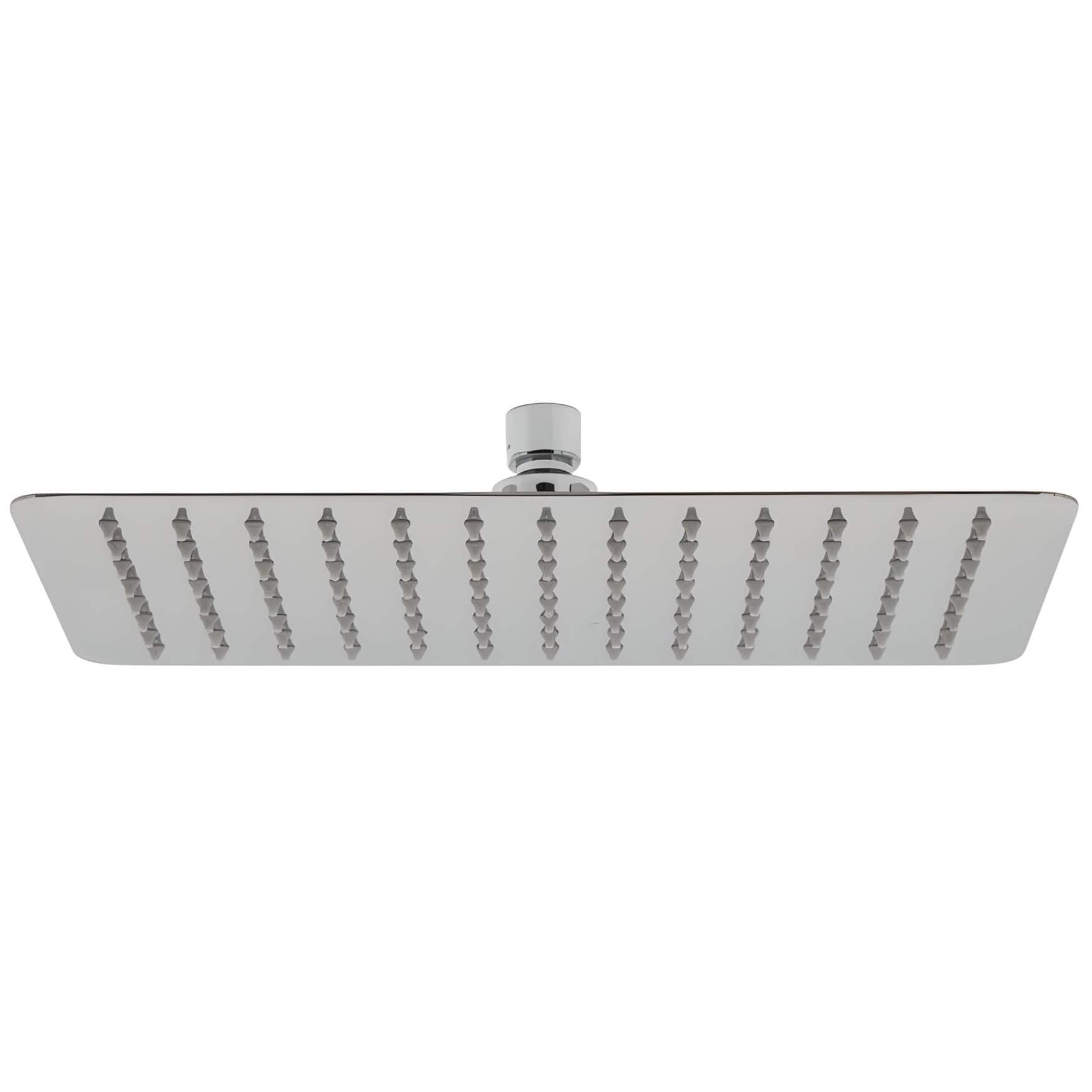 Vado Aquablade Slimline Rectangular Fixed Chrome Shower Head 200 x 300mm - Single Spray Mode