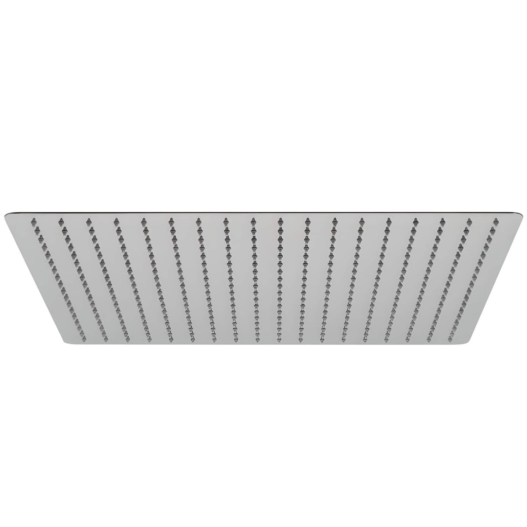 Vado Aquablade Chrome Slimline Square Shower Head - Rain Spray - Fixed
