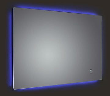 Frontline Lumiere Rectangular LED Backlit Mirror with Touch Sensor And Demister Pad - 700 x 500