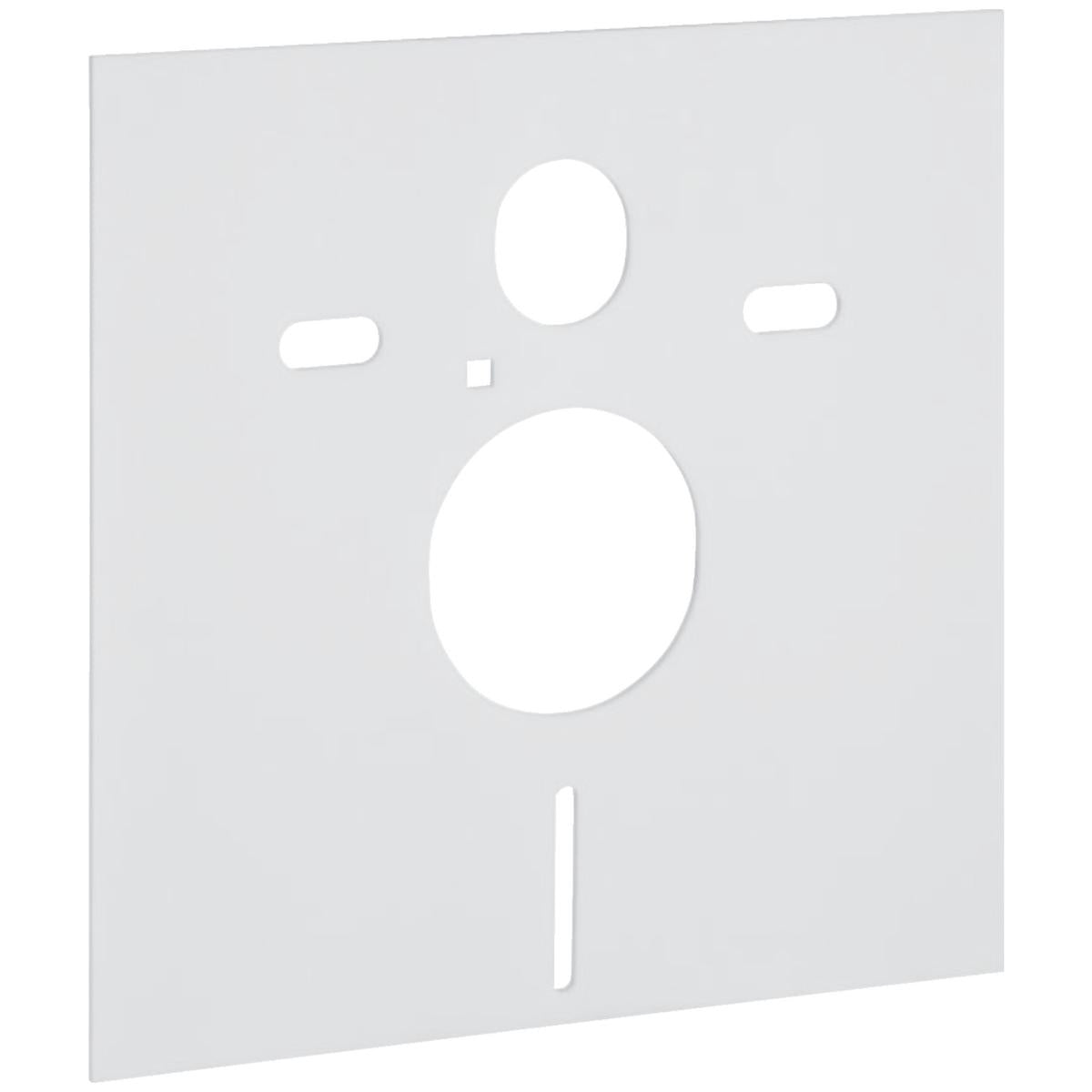 Tuskan Tiles Geberit acoustic insulation set for wall hung WC and bidet, showing installation components and materials.