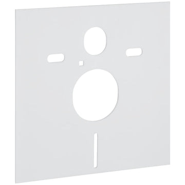 Tuskan Tiles Geberit acoustic insulation set for wall hung WC and bidet, showing installation components and materials.