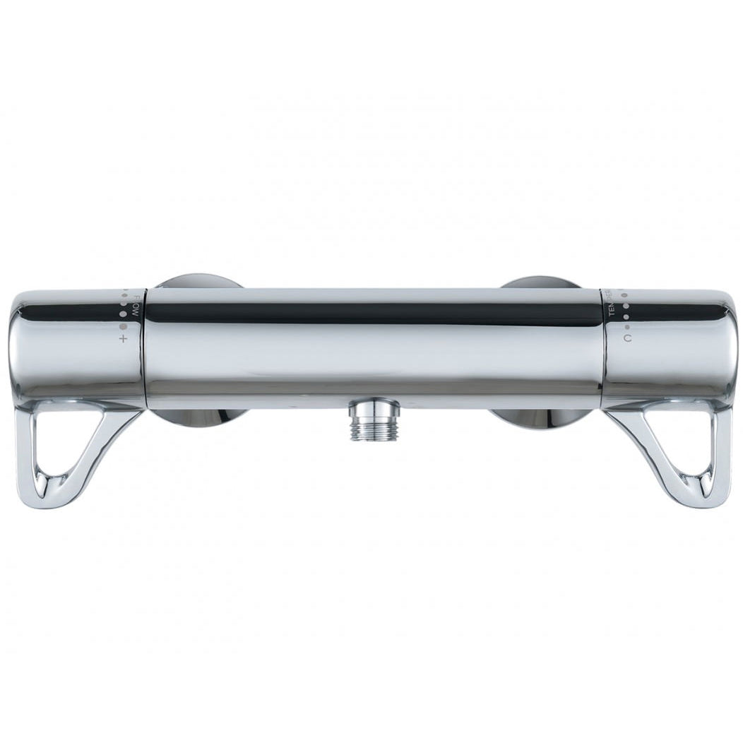 Triton Elina Exposed Chrome Thermostatic Shower - Bar Mixer Valve and Riser Rail Kit