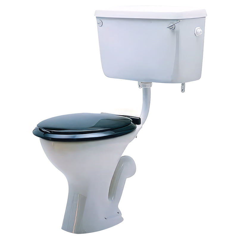 White Tuskan Tiles Wyford Classic Low Level WC Pan with open back, measuring 355 x 455mm.