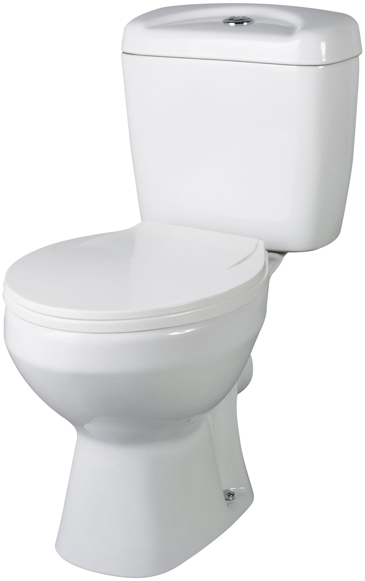 White contemporary toilet and basin pack by Nuie Melbourne, featuring modern design and sleek fixtures for bathroom decor