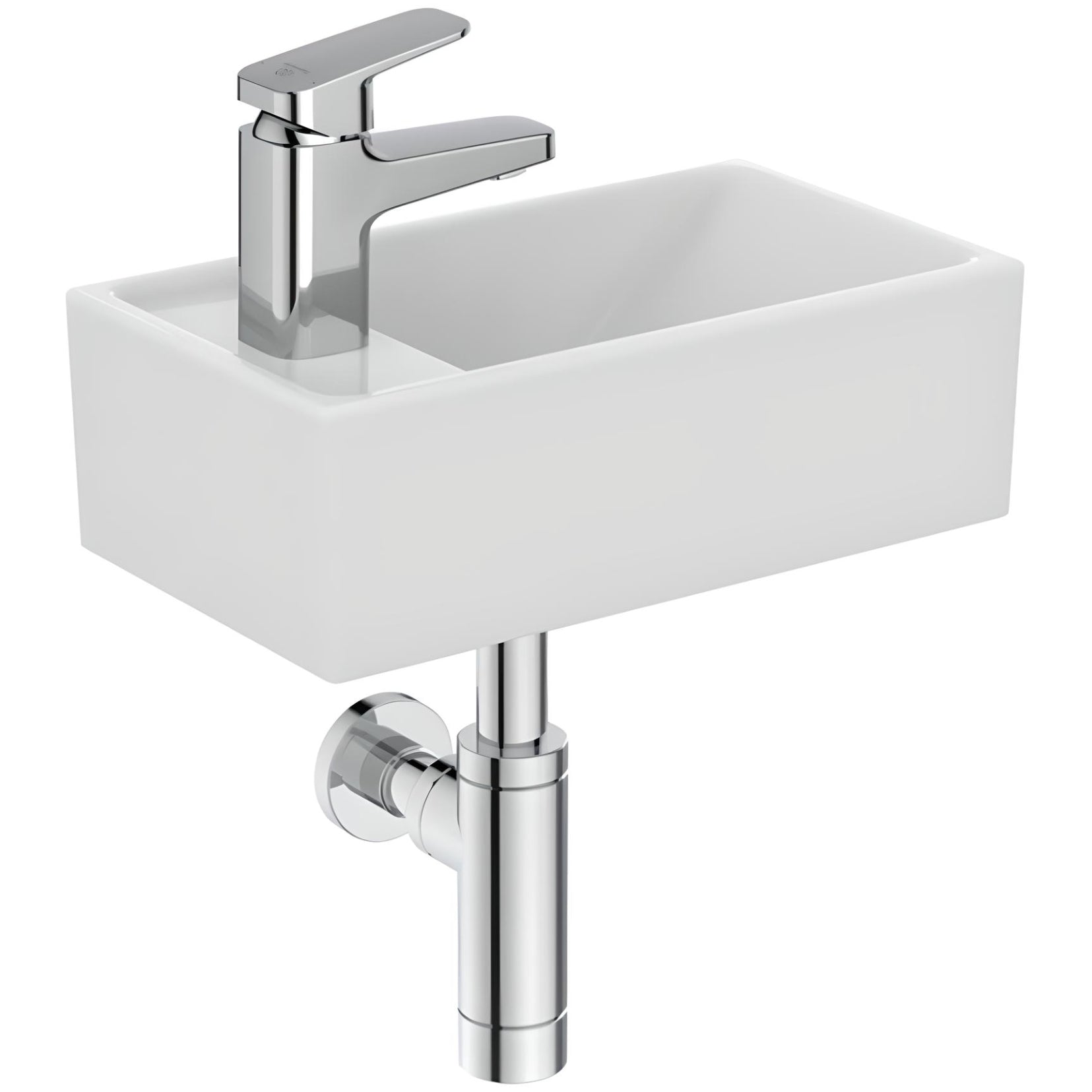 Ideal Standard I-Life-S Single Taphole FireClay Guest Vessel Washbasin - 370 x 210mm