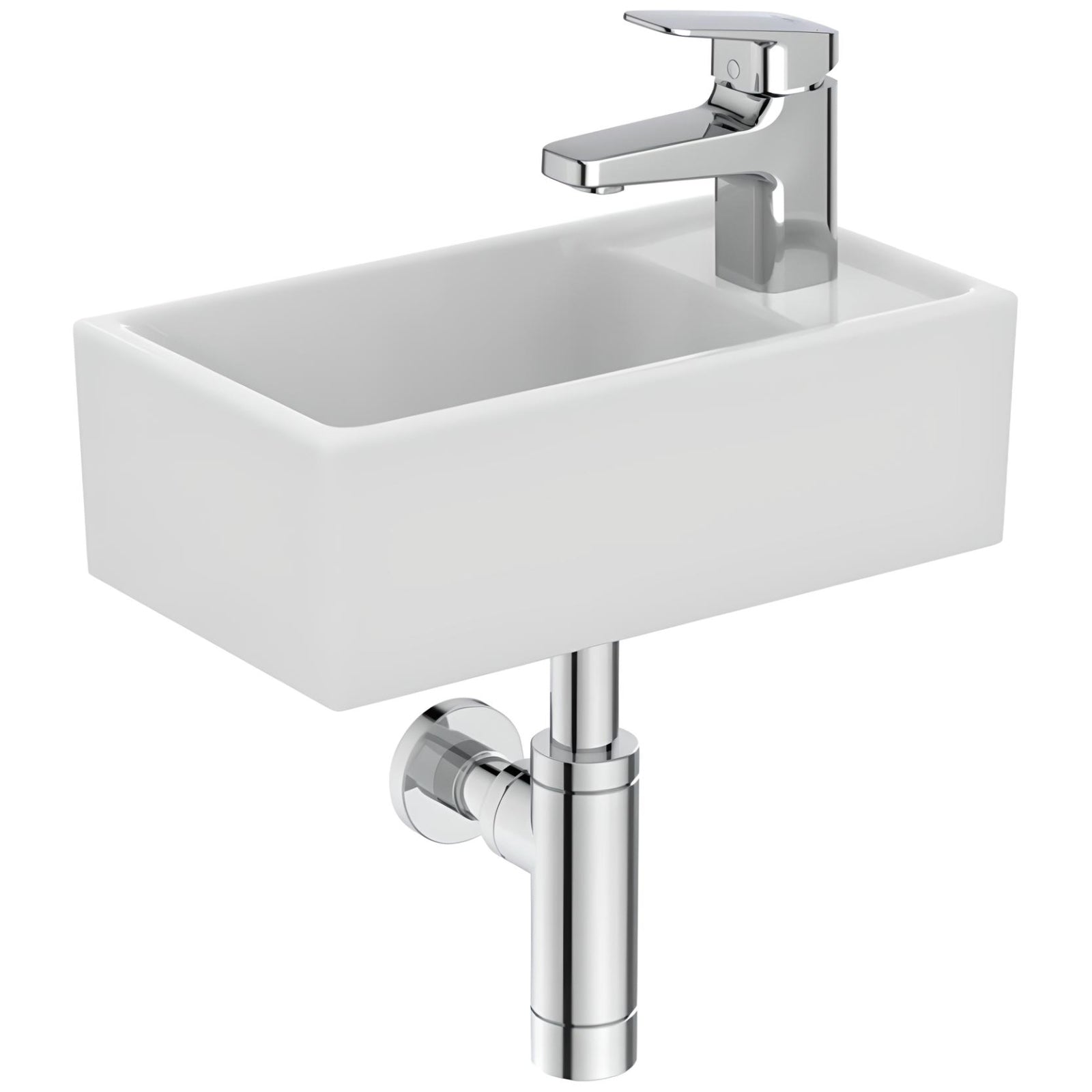 Ideal Standard I-Life-S Single Taphole FireClay Guest Vessel Washbasin - 370 x 210mm
