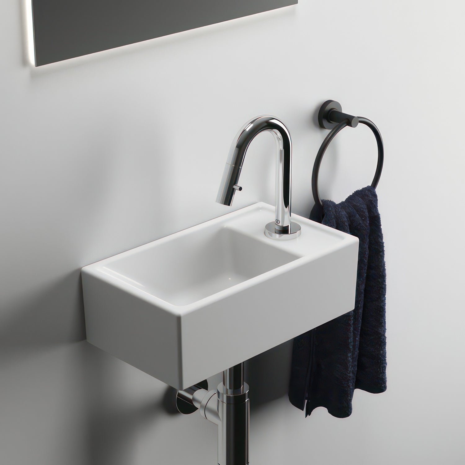 Ideal Standard I-Life-S Single Taphole FireClay Guest Vessel Washbasin - 370 x 210mm