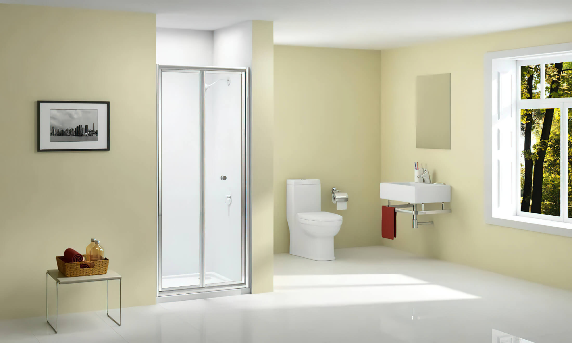 Merlyn Ionic Source Bifold Chrome Framed Shower Door - Reversible