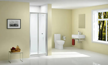 Merlyn Ionic Source Bifold Chrome Framed Shower Door - Reversible