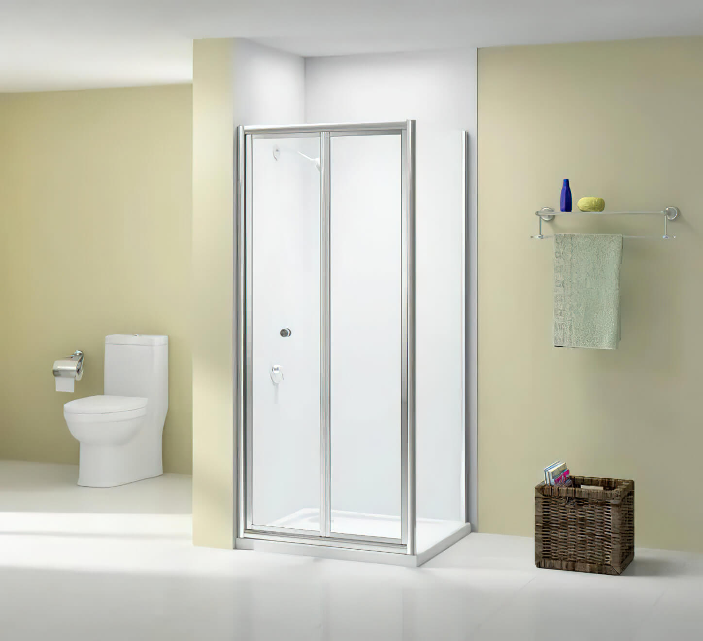 Merlyn Ionic Source Bifold Chrome Framed Shower Door - Reversible