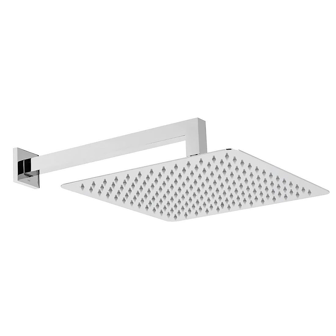 Vado Aquablade Square Fixed Rain Shower Head with Arm - Chrome