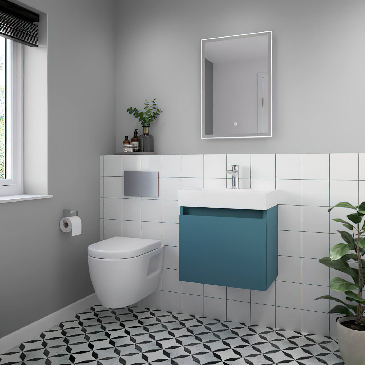 Nuie Provost round wall-hung WC pan in white, 355x510mm, with sleek modern design and durable ceramic finish.