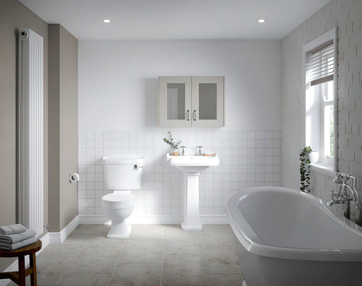 Nuie Legend White traditional cloakroom suite by Tuskan Tiles, featuring a compact toilet and sink with classic design elements