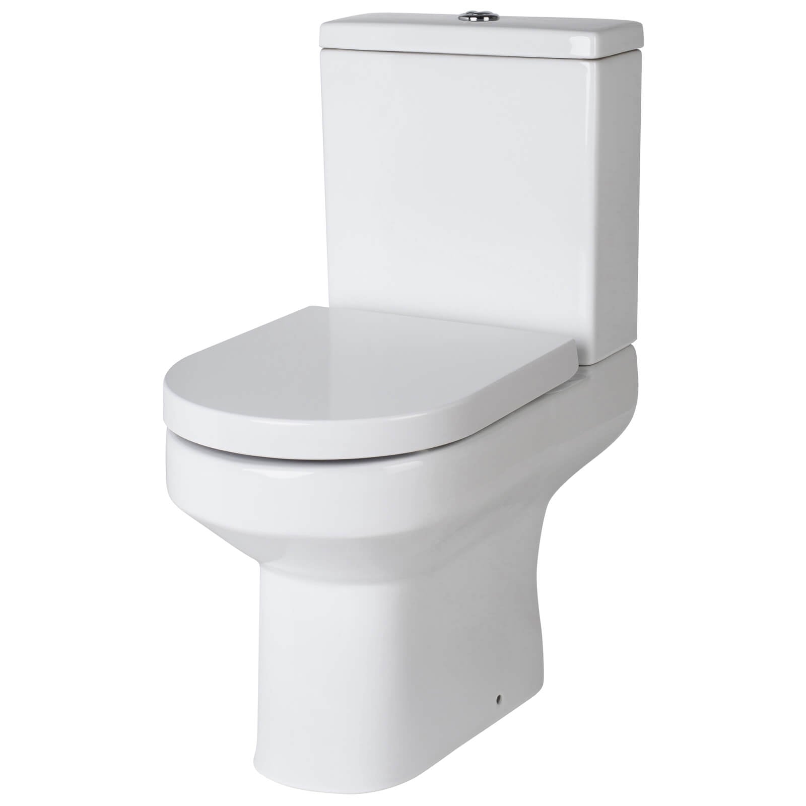 Tuskan Tiles Nuie Harmony white contemporary basin and toilet pack with sleek modern design and clean lines.