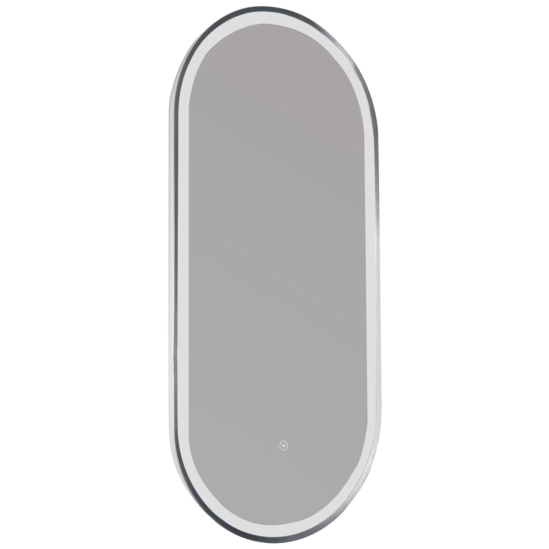 JTP Oval Borderlit LED Mirror with Demister Pad - 450 x 1000mm