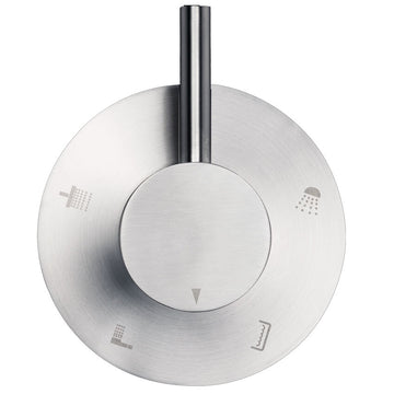 JTP Inox Wall Mounted 4-Way Diverter Valve