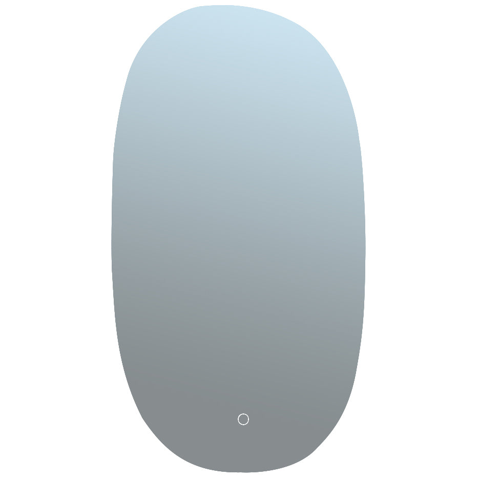 Imex Ravine Oval Illuminated Backlit Mirror with Demister Pad - 460 x 775mm