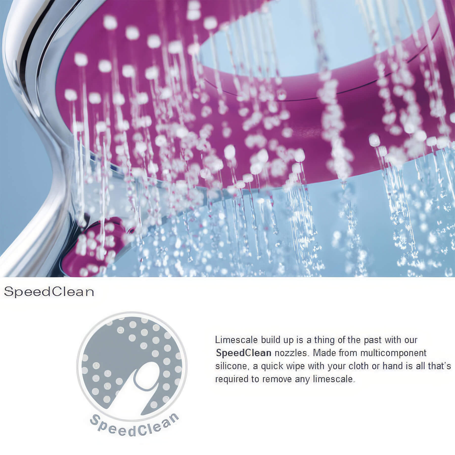 Grohe Euphoria Cosmopolitan Chrome Stick Shower Handset with Wall Holder and Hose