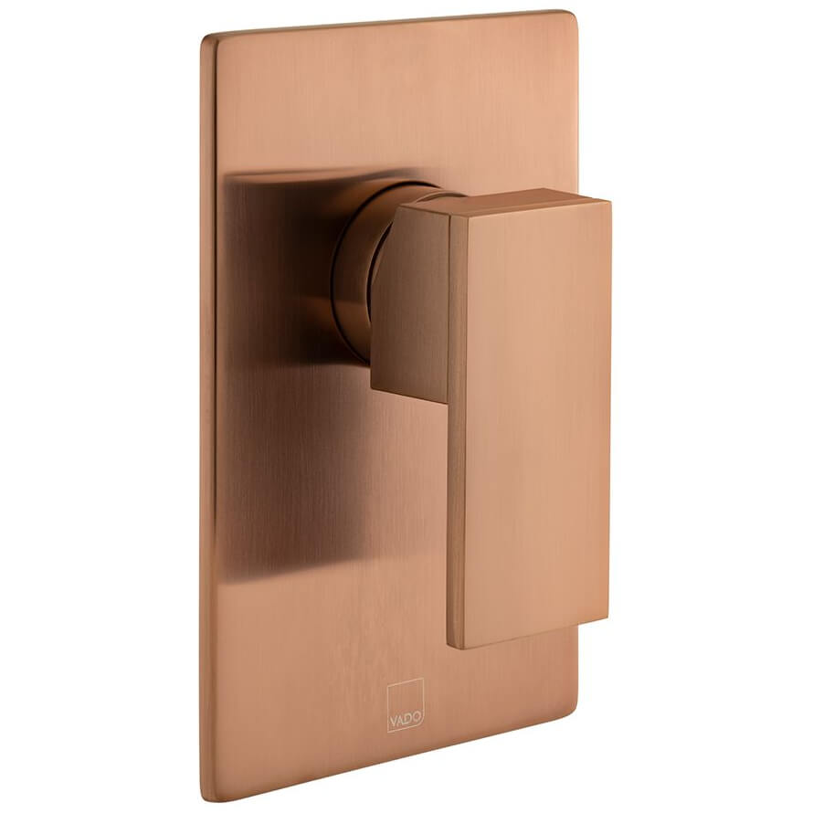 Vado Individual Notion Concealed Manual Shower Valve - 1 Control - Flat Lever Handle