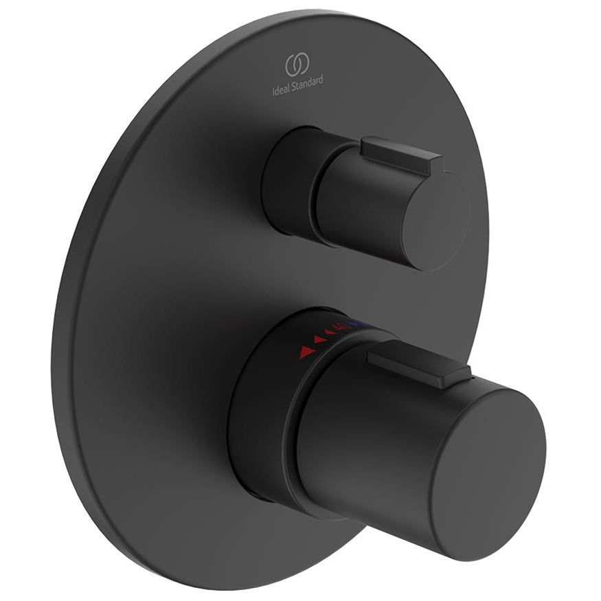 Ideal Standard Ceratherm-T100 Round Concealed Thermostatic Shower Valve - 2 Control