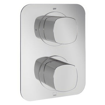 Vado Cameo Contemporary Concealed Thermostatic Shower Valve - Rectangular Trim - 2 Control