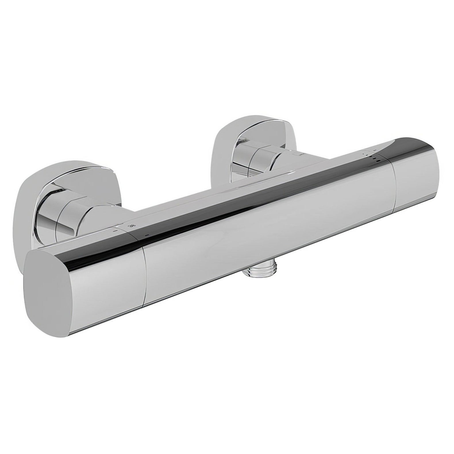 Vado Cameo Round Thermostatic Exposed Bar Shower Valve - 1 Outlet - 2 Control