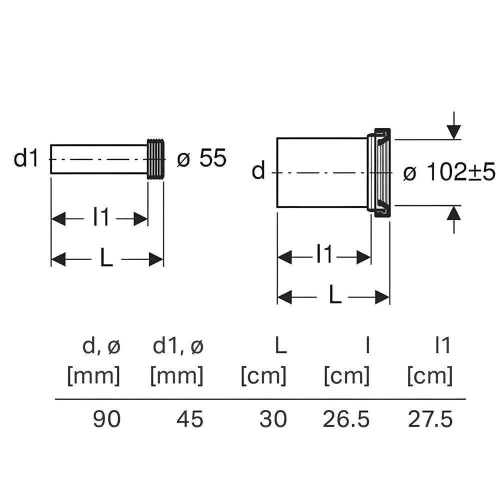 Tuskan Tiles Geberit connection set for wall-hung WC, showing metal fittings and mounting components for bathroom installation