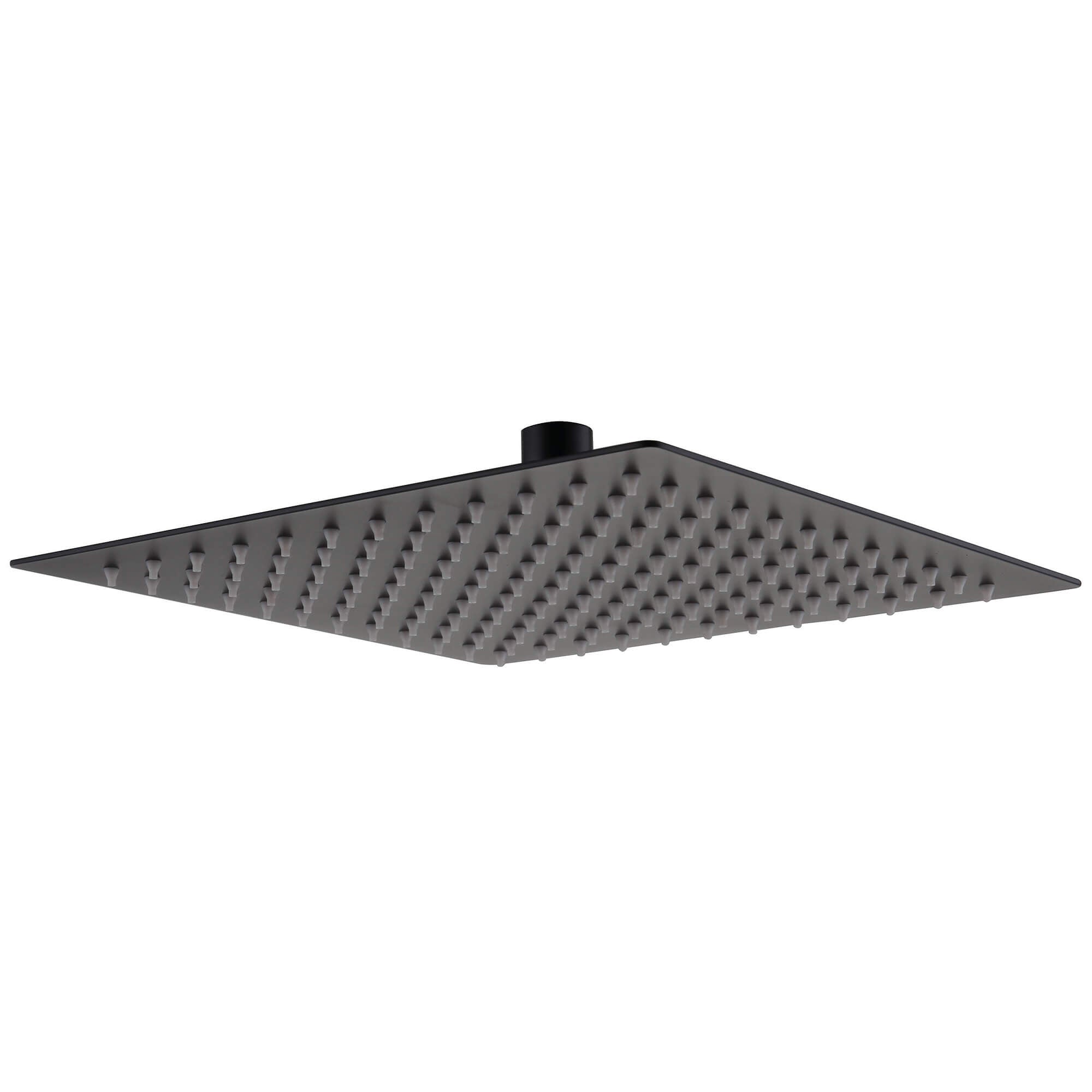 RAK Black Ultra-Slim Fixed Shower Head - 1 Spray Mode - 250 x 250mm